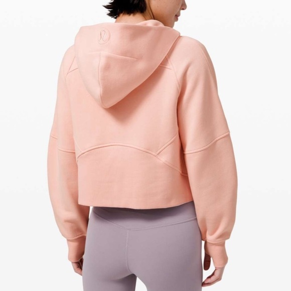 Lululemon Scuba Oversized 1/2 Zip Hoodie in Pink Mist Size M/L - Picture 5 of 15